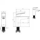 Комплект смесителей Aquatek Вега AQ1030MB с душевым гарнитуром, черный матовый