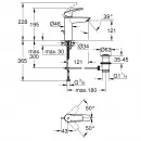 Смеситель для раковины с донным клапаном Grohe Eurosmart 23322003