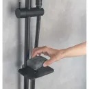 Комплект смесителей Aquatek Вега AQ1030MB с душевым гарнитуром, черный матовый