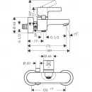 Комплект смесителей Hansgrohe Metris S 31460000 + 31068000 + 26532400