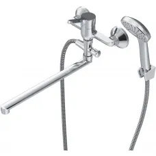 Смеситель для ванны Am.Pm X-Joy S F85B90100 универсальный, с душевым гарнитуром, хром