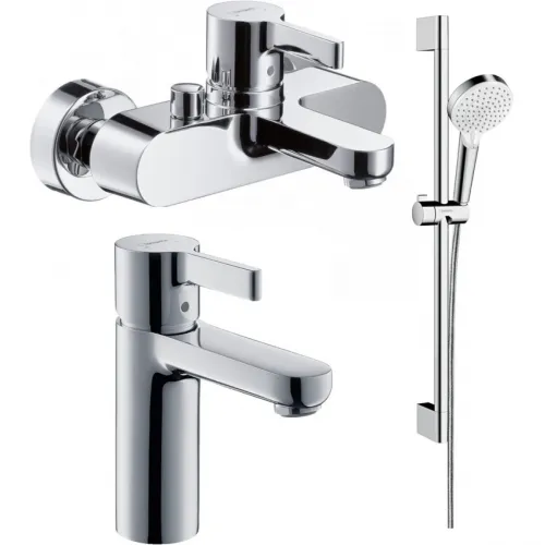 Комплект смесителей Hansgrohe Metris S 31460000 + 31068000 + 26532400