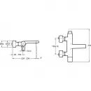 Комплект смесителей Jacob Delafon Avid E97369-CP + E97345-ND-CP