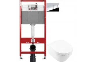 Комплект подвесной унитаз Villeroy & Boch Architectura 4694HR01 + система инсталляции Tece 9400412