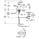 Смеситель для раковины с донным клапаном Grohe Eurosmart 33265003