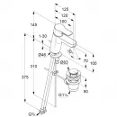 Смеситель для раковины с донным клапаном Kludi Pure&Easy 372890565
