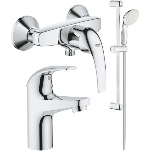 Комплект смесителей Grohe BauCurve 23631000 + 32848000 + 27924001