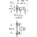 Комплект смесителей Grohe BauEdge 23636000 + 23330000