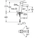 Комплект смесителей Grohe Concetto 32210001 + 23451001 + 27853001