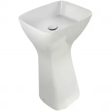 Раковина Migliore Lavabi Quadra 32083 50x42 см, напольная, белый глянец