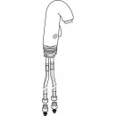 Сенсорный смеситель для раковины Geberit тип 60, питание от батареи, с миксером и ручкой 115.723.21.1