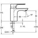 Комплект смесителей Jacob Delafon Aleo+ E72319-CP + E72314-CP
