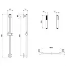 Комплект смесителей Aquatek Европа AQ1330MB с душевым гарнитуром, черный матовый
