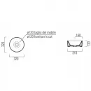 Раковина 32x32 см GSI Kube X 943505