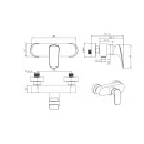 Комплект смесителей Aquatek Вега AQ1031CR с душевым гарнитуром, хром