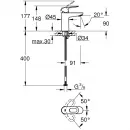 Комплект смесителей Grohe BauLoop 23634000 + 23337000 + 27924001