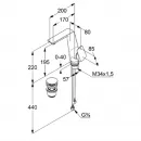 Смеситель для раковины с донным клапаном Kludi Ameo 410250575