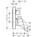 Смеситель для ванны Axor Starck Organic 12416000