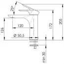 Смеситель для раковины без донного клапана Remer Infinity I11
