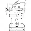 Комплект смесителей Hansgrohe Novus 71040000 + 71031000 + 26532400