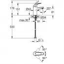 Комплект смесителей Grohe BauCurve 23599000 + 32848000 + 27853001