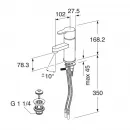 Смеситель для раковины с донным клапаном Gustavsberg Nordic3 GB41213043