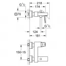 Комплект смесителей Grohe Eurocube 23140000 + 23446000