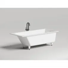 Ванна из литьевого мрамора Salini S-Sense Cascata 104213G 180x80 см, белый глянец