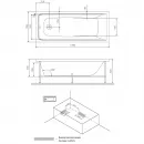 Акриловая ванна 170x69,4 см Am.Pm Gem W90A-170-070W-A1