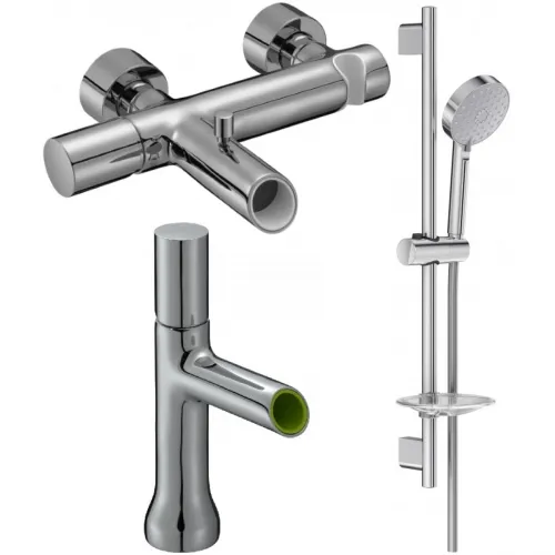 Комплект смесителей Jacob Delafon Toobi E8963-CP + E7329-CP + E99898RU-CP