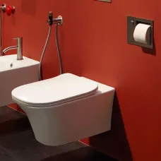 Унитаз подвесной Antonio Lupi Cabo CABO1 безободковый, с сиденьем микролифт, белый