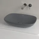 Раковина Villeroy & Boch Loop & Friends 4A4901I4 56x38 см, накладная, графит матовый