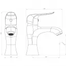 Комплект смесителей Damixa Palace Evo 322000000 + 320210000 + 918100000