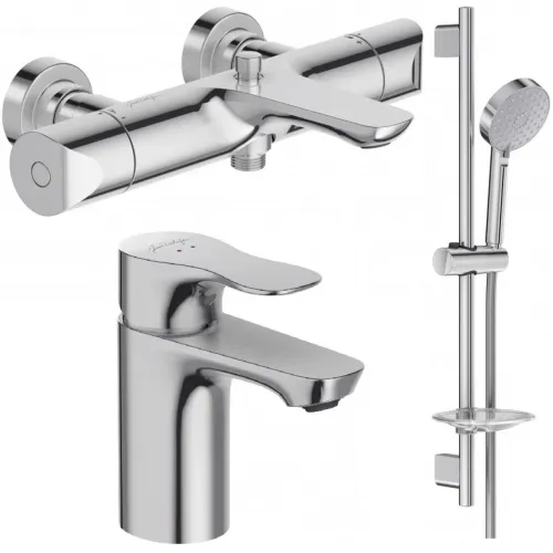 Комплект смесителей Jacob Delafon Villette E23721-CP + E23718-CP + E99898RU-CP