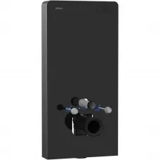 Инсталляция для унитаза Abber AC0107MB с кнопкой смыва, черный