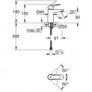 Комплект смесителей Grohe BauEdge 23636000 + 23330000 + 27924001