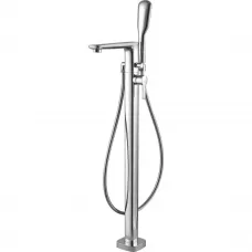 Напольный смеситель для ванны с ручным душем хром, ручка хром Cezares Tesoro TESORO-F-VDP-01