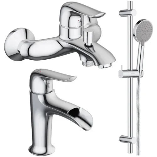 Комплект смесителей Damixa Palace Evo 321000000 + 428240000 + 918100000