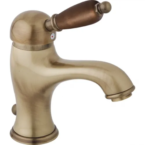 Смеситель для раковины бронза, ручка орех Cezares Elite ELITE-LSM1-02-Nc