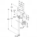 Смеситель для раковины с донным клапаном Kludi Pure&Solid 343820575
