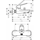 Комплект смесителей Hansgrohe Novus Loop 71340000 + 71080000