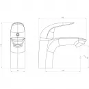 Комплект смесителей Damixa Palace Bit 312000000 + 310210000 + 918100000