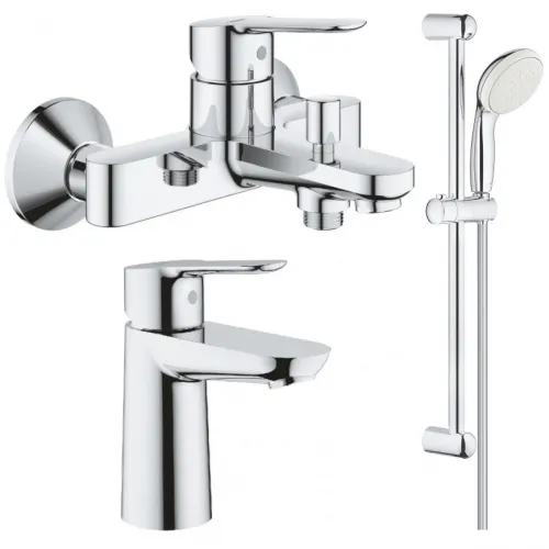 Комплект смесителей Grohe BauEdge 23605000 + 23330000 + 27853001