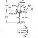 Комплект смесителей (3 в 1) Grohe Eurosmart New + Grohtherm 800 124422