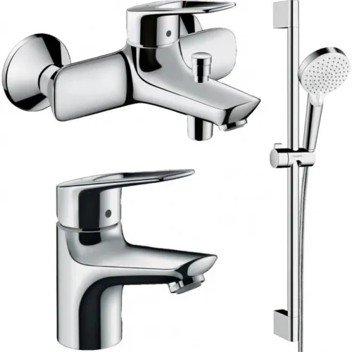 Комплект смесителей Hansgrohe Novus Loop 71340000 + 71080000 + 26532400