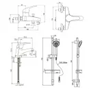 Комплект смесителей (3 в 1) Paini Creta 42CRKIT3