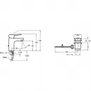 Смеситель для раковины с донным клапаном Jacob Delafon Oscar E29842-CP