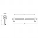 Комплект смесителей Jacob Delafon Oscar E29844-BL + E29842-BL + E29848-BL