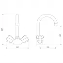 Комплект смесителей Damixa Object 349500000 + 340210000