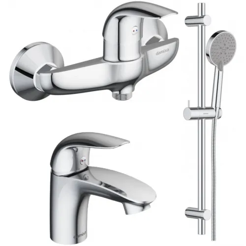 Комплект смесителей Damixa Palace Bit 312000000 + 310210000 + 918100000